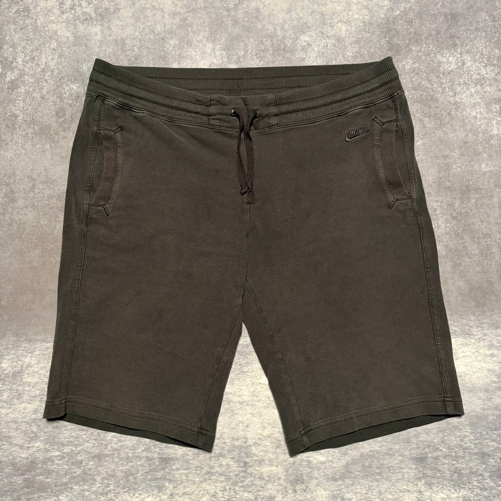 Y2K Nike Club Biker Shorts Womens Size L Black Athletic Casual